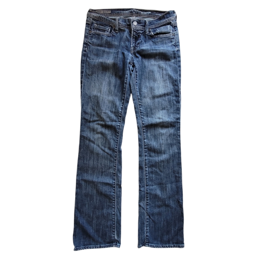 COH Electric Guitar Bootcut Grommet Stretch Denim Jeans Blue Women's 29